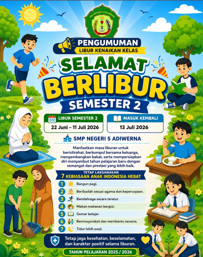 Pengumuman Libur Tahun Ajaran 2025/2026